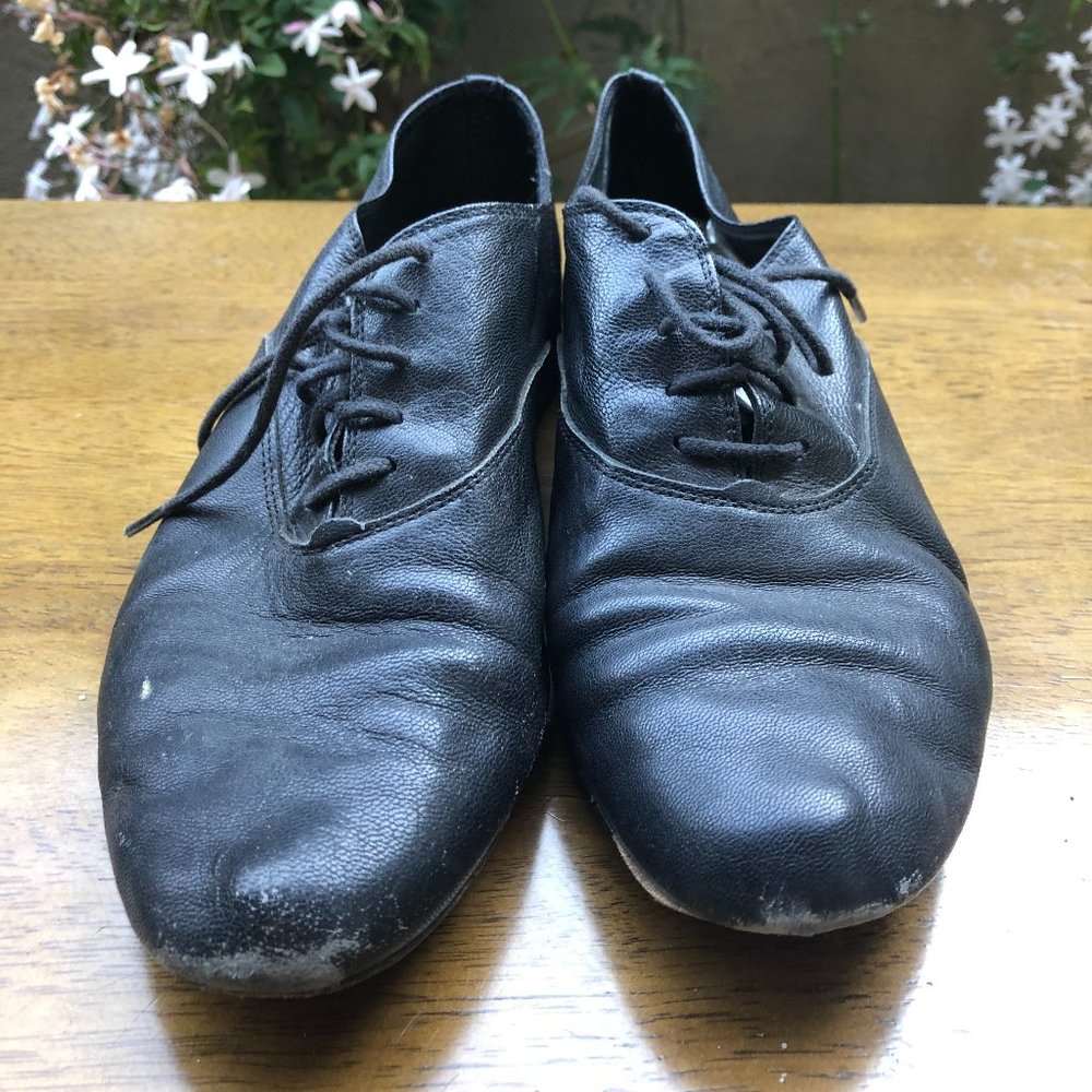 Repetto Black Jazz Flats for Outdoors